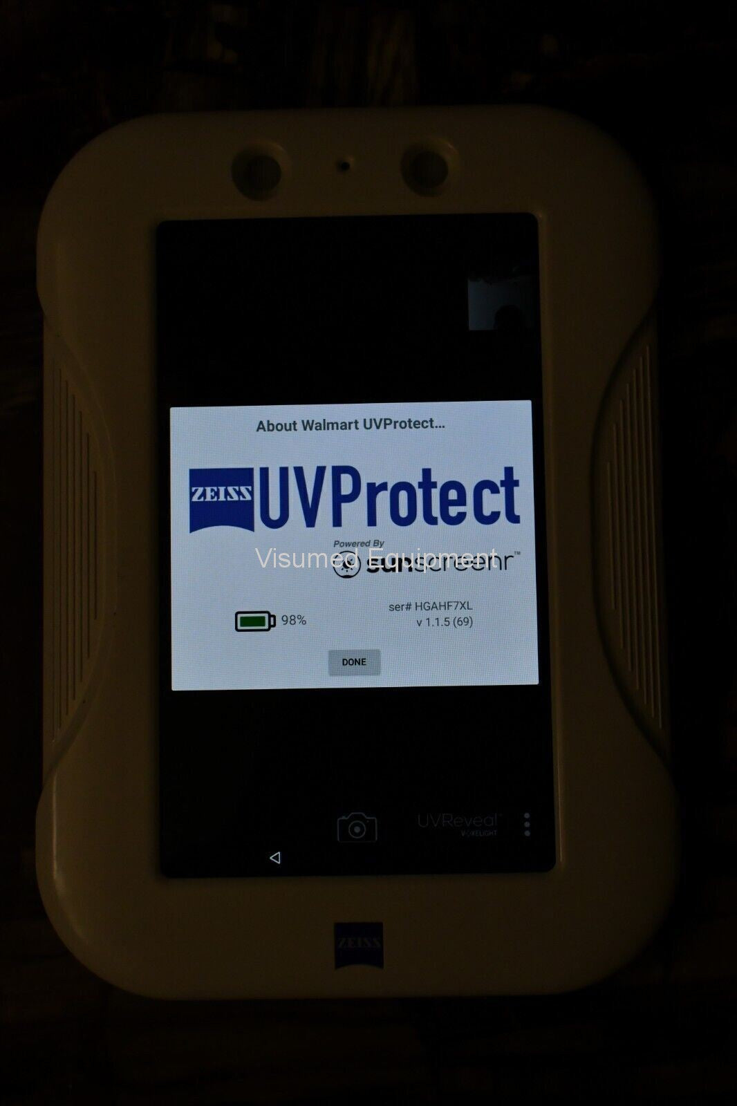 Refurbished ZEISS C-UVPROTECT UV protect Glasses tester offered by Visumed Equipment