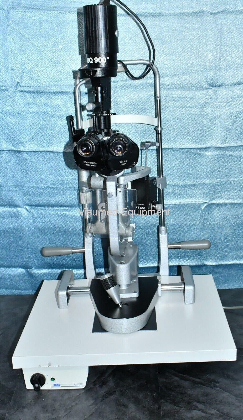 Refurbished Haag BQ 900 Slitlamp with AT 900 Applanation tonometer offered by Visumed Equipment