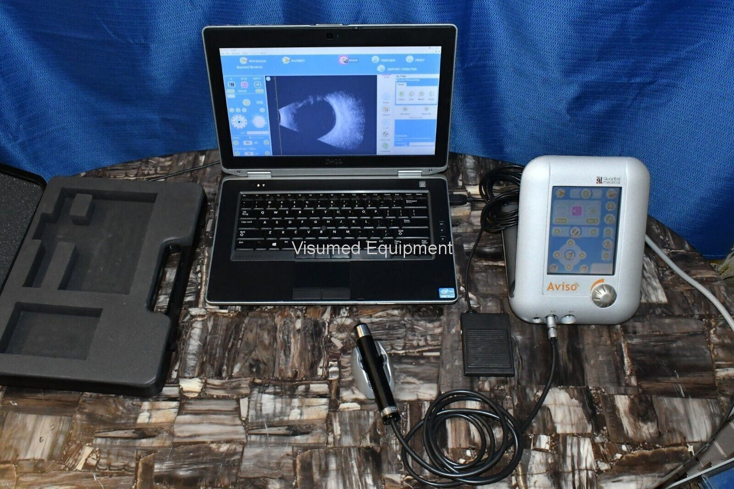Refurbished Quantel Medical Aviso B scan Ultrasound complete offered by Visumed Equipment