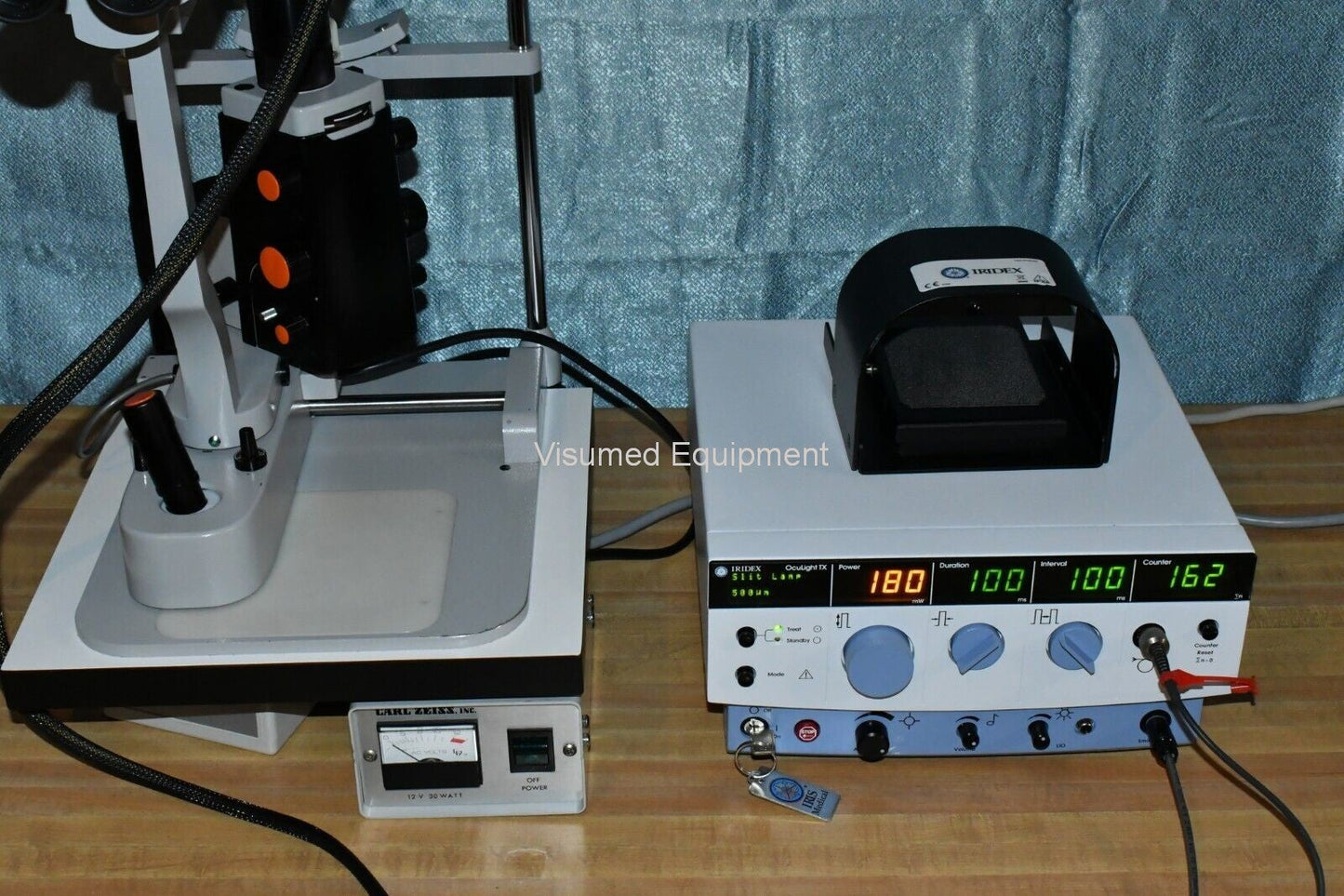 Refurbished Iridex TX Green 532 laser with Zeiss slitlamp and adapter offered by Visumed Equipment