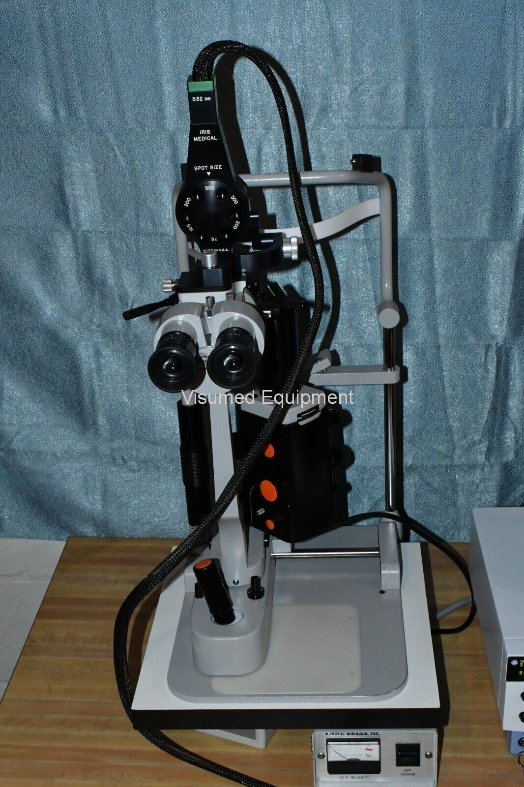 Refurbished Iridex TX Green 532 laser with Zeiss slitlamp and adapter offered by Visumed Equipment