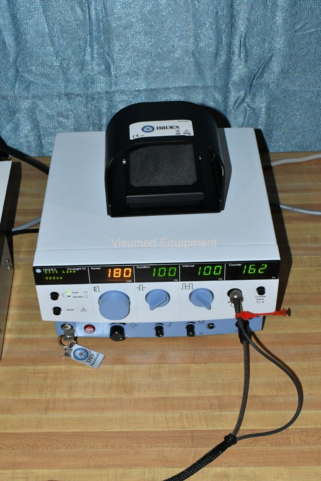 Refurbished Iridex TX Green 532 laser with Zeiss slitlamp and adapter offered by Visumed Equipment