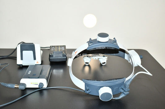 Refurbished Heine 3S LED w/ Binocular Dental 3.5x 420mm Loupes S Frame Type Attachment offered by Visumed Equipment