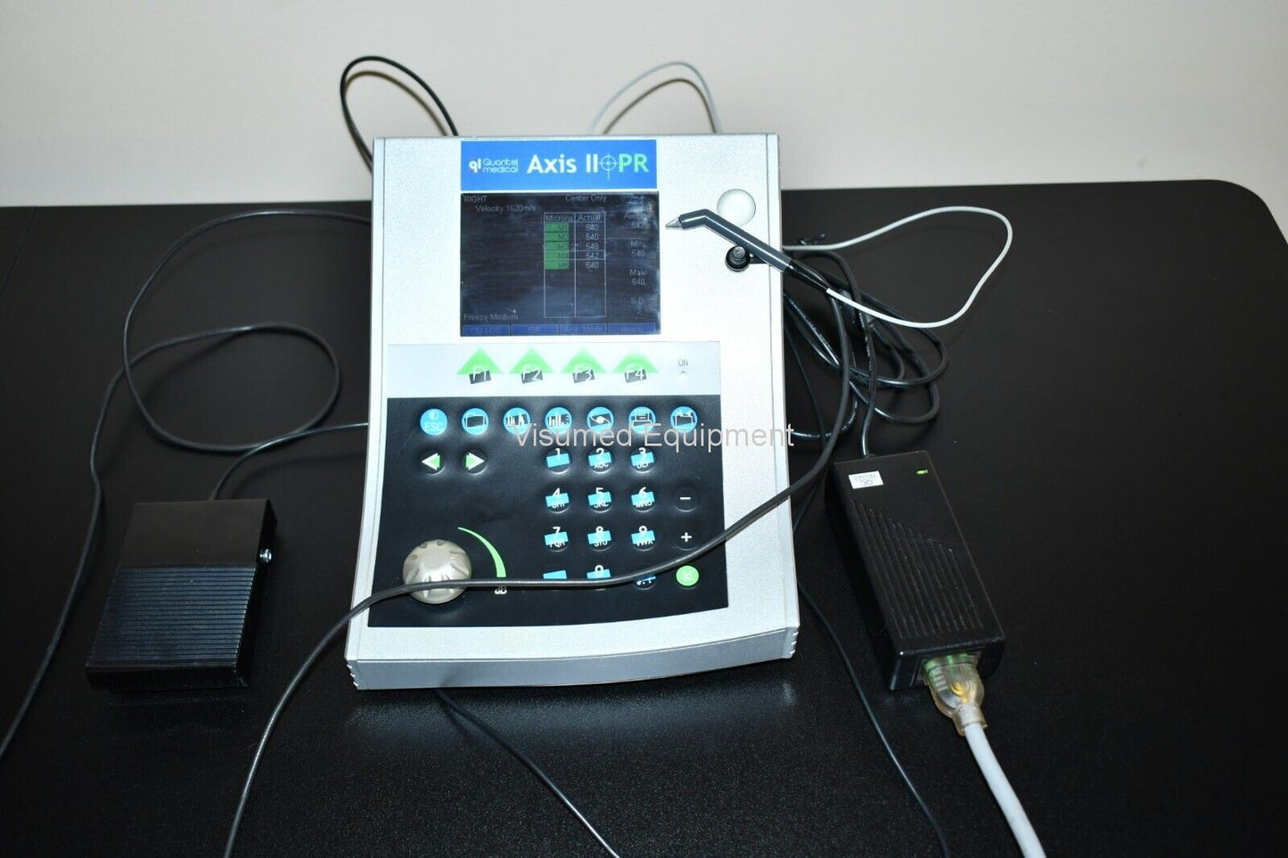 Refurbished Quantel Medical Axis PR II Ultrasonic A-scan pachymeter offered by Visumed Equipment