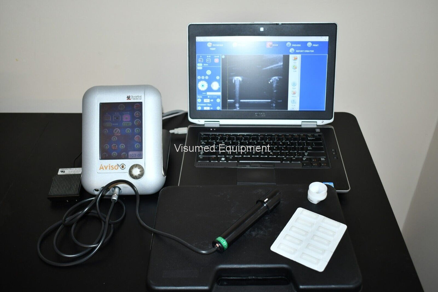 Refurbished Quantel Aviso UBM ophthalmic ultrasound offered by Visumed Equipment