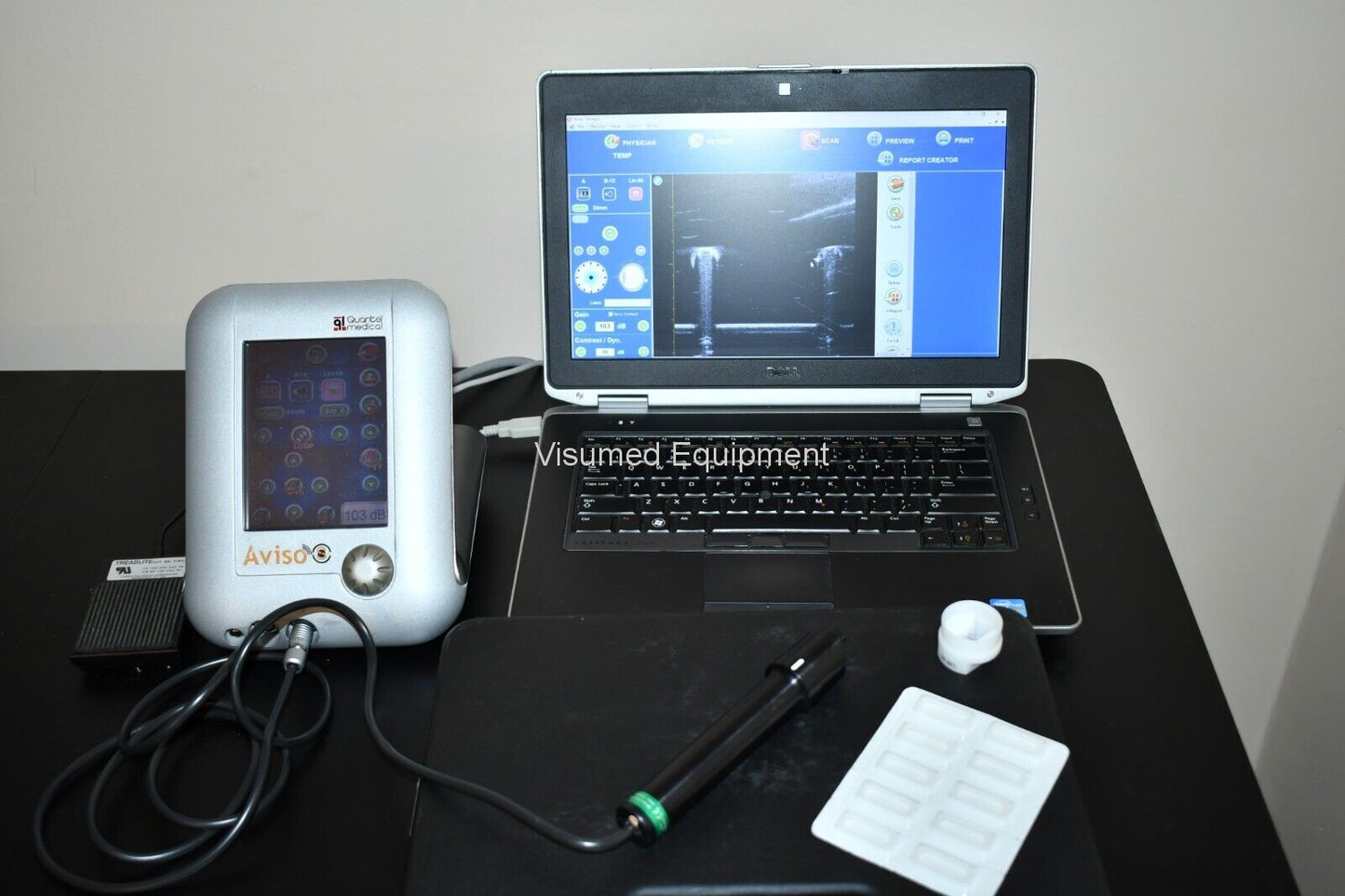 Refurbished Quantel Aviso UBM ophthalmic ultrasound offered by Visumed Equipment