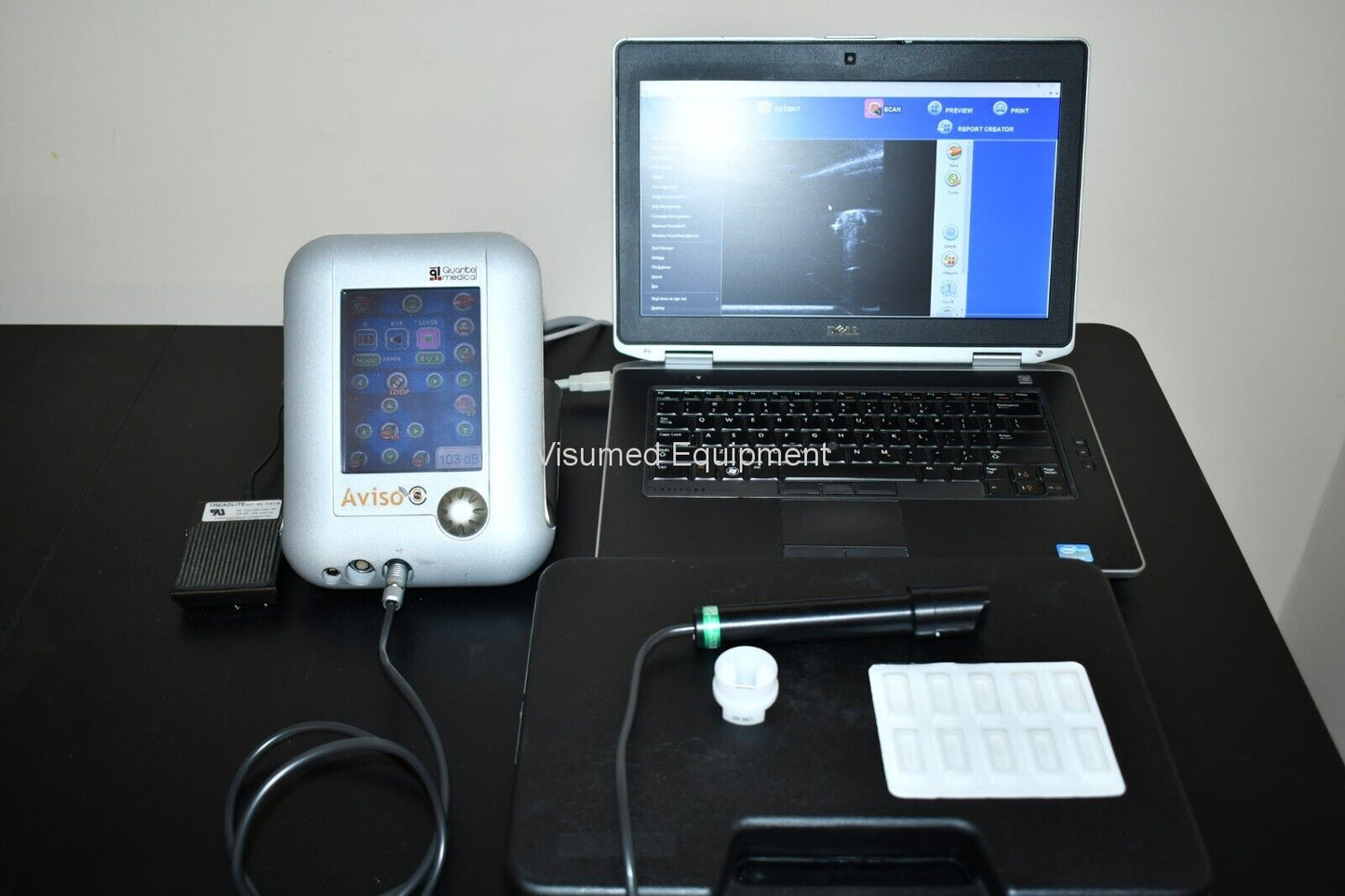 Refurbished Quantel Aviso UBM ophthalmic ultrasound offered by Visumed Equipment