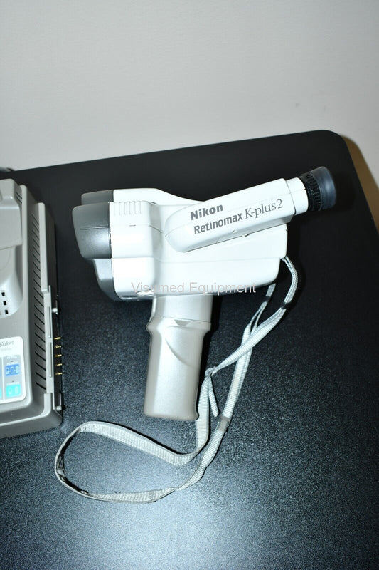 Refurbished Righton/Nikon Retinomax 2 plus K autorefractor Keratometer with charger base offered by Visumed Equipment