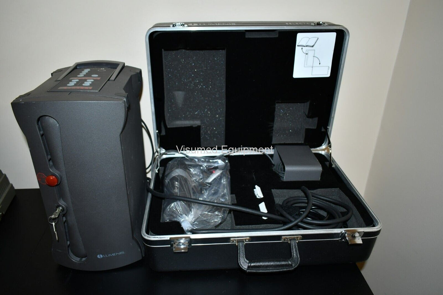 Refurbished Lumenis Selecta II SLT laser with Haag Streit Slit Lamp Attachment offered by Visumed Equipment