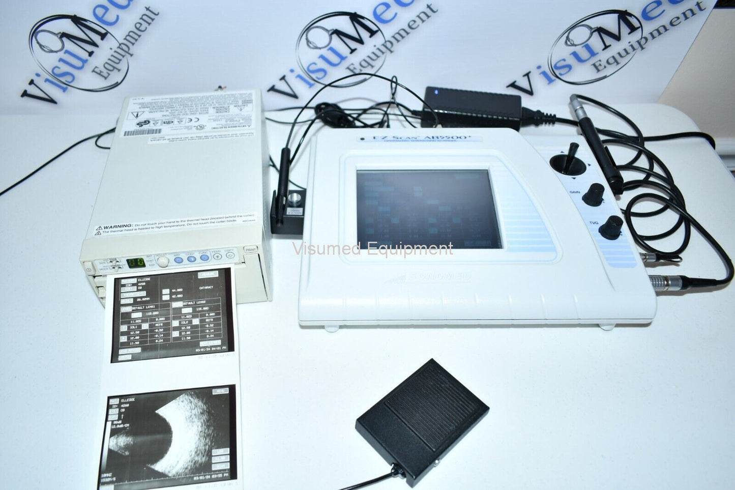 Refurbished Sonomed AB-5500 EZ Bscan A-scan B-scan Ophthalmic ultrasound with Printer offered by Visumed Equipment