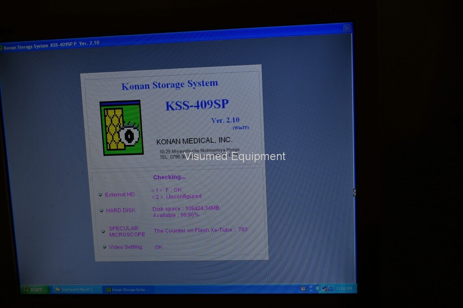 Refurbished Konan Specular microscope offered by Visumed Equipment