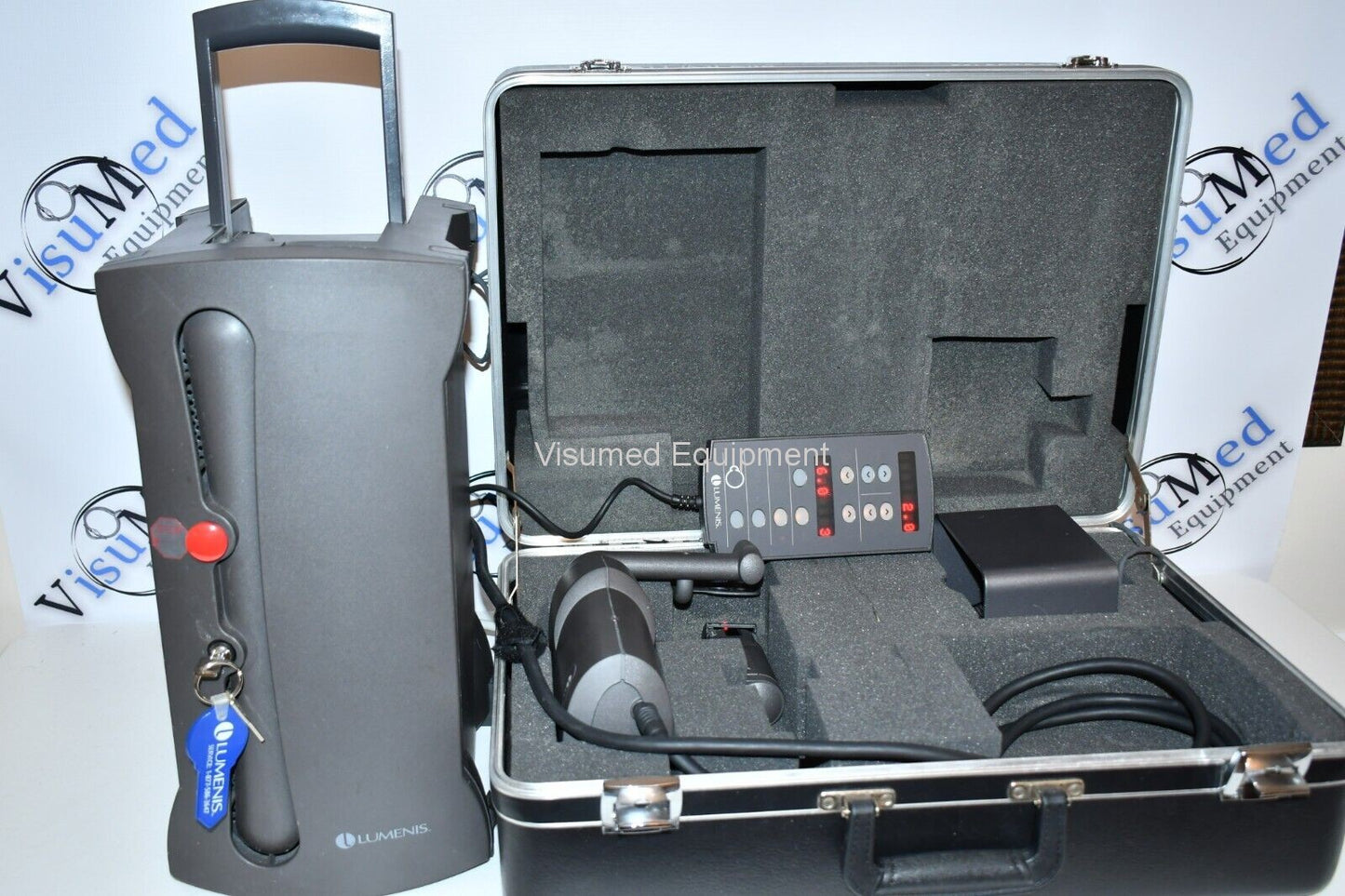 Refurbished Lumenis Selecta II SLT laser with Haag Streit Slit Lamp Attachment offered by Visumed Equipment