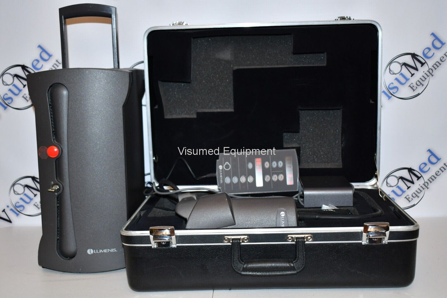 Refurbished Lumenis Selecta II SLT laser with Haag Streit Slit Lamp Attachment offered by Visumed Equipment