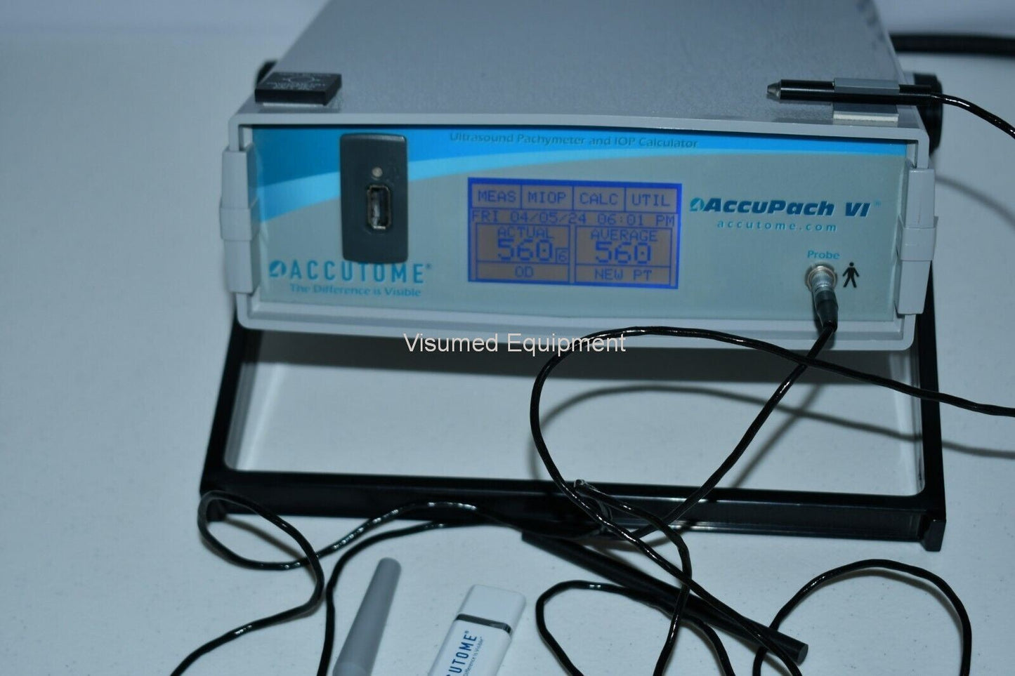 Refurbished Accutome AccuPach VI Ultrasound Pachymeter offered by Visumed Equipment