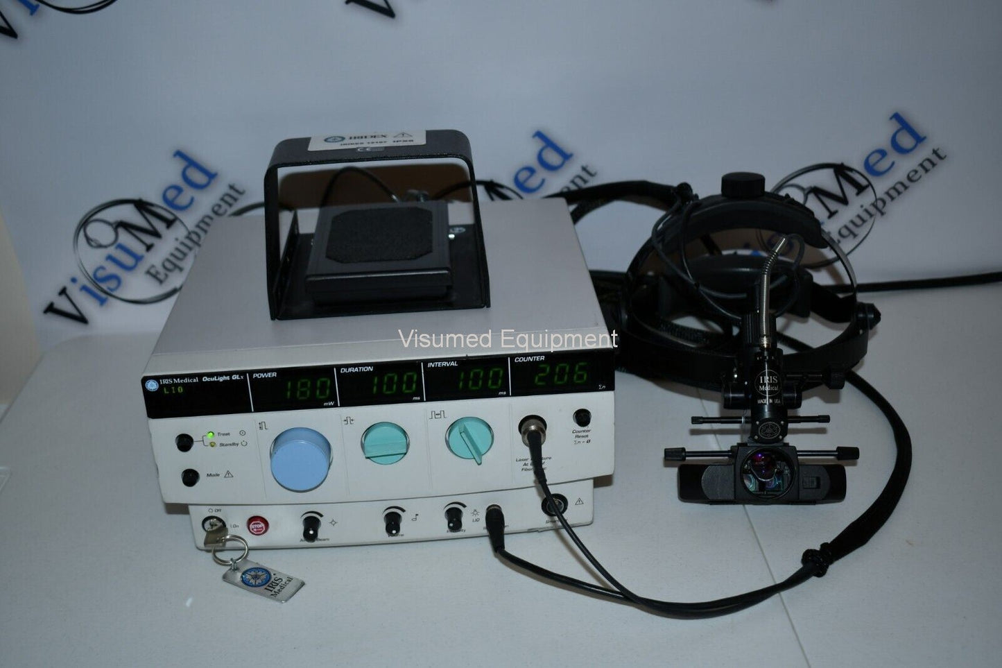 Refurbished Iridex GLx Green 532 laser with Indirect Ophthalmoscope LIO offered by Visumed Equipment