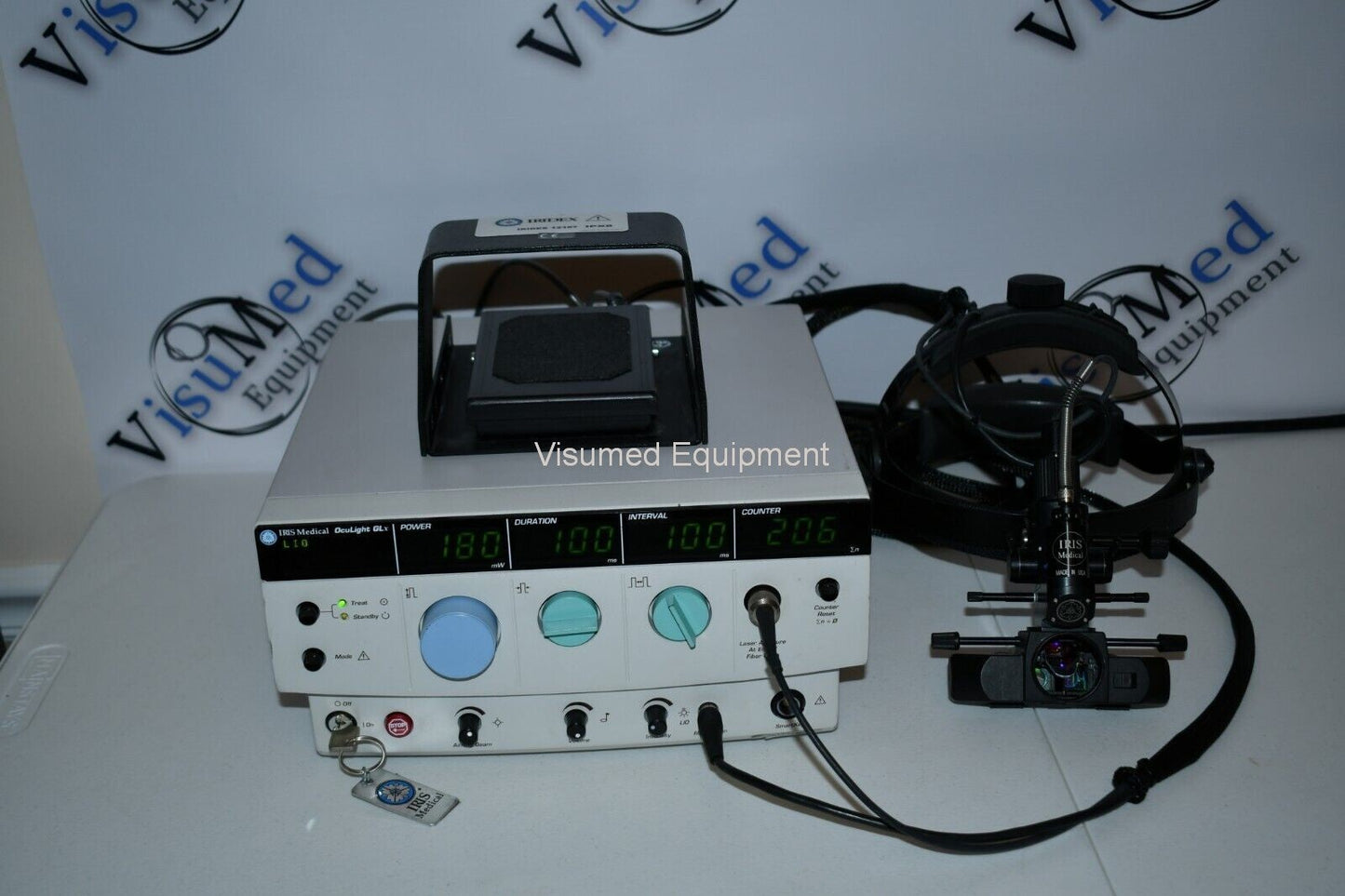 Refurbished Iridex GLx Green 532 laser with Indirect Ophthalmoscope LIO offered by Visumed Equipment