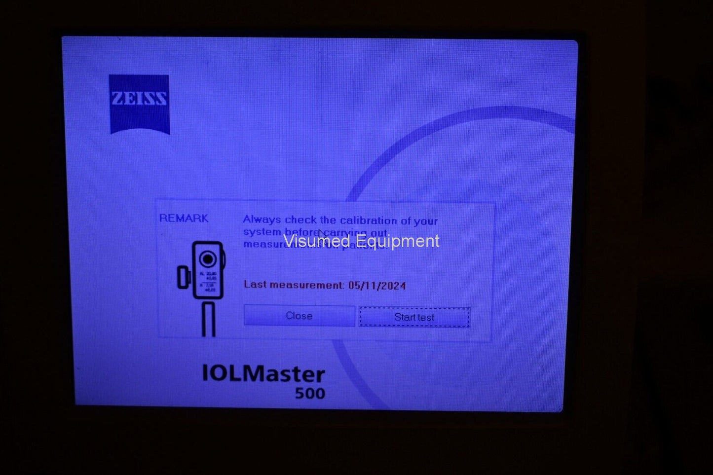 Refurbished Zeiss IOL Master 500 Optical Biometer with accessories offered by Visumed Equipment