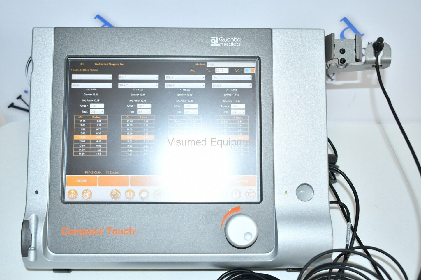 Refurbished Quantel compact touch ophthalmic A-scan ultrasound offered by Visumed Equipment