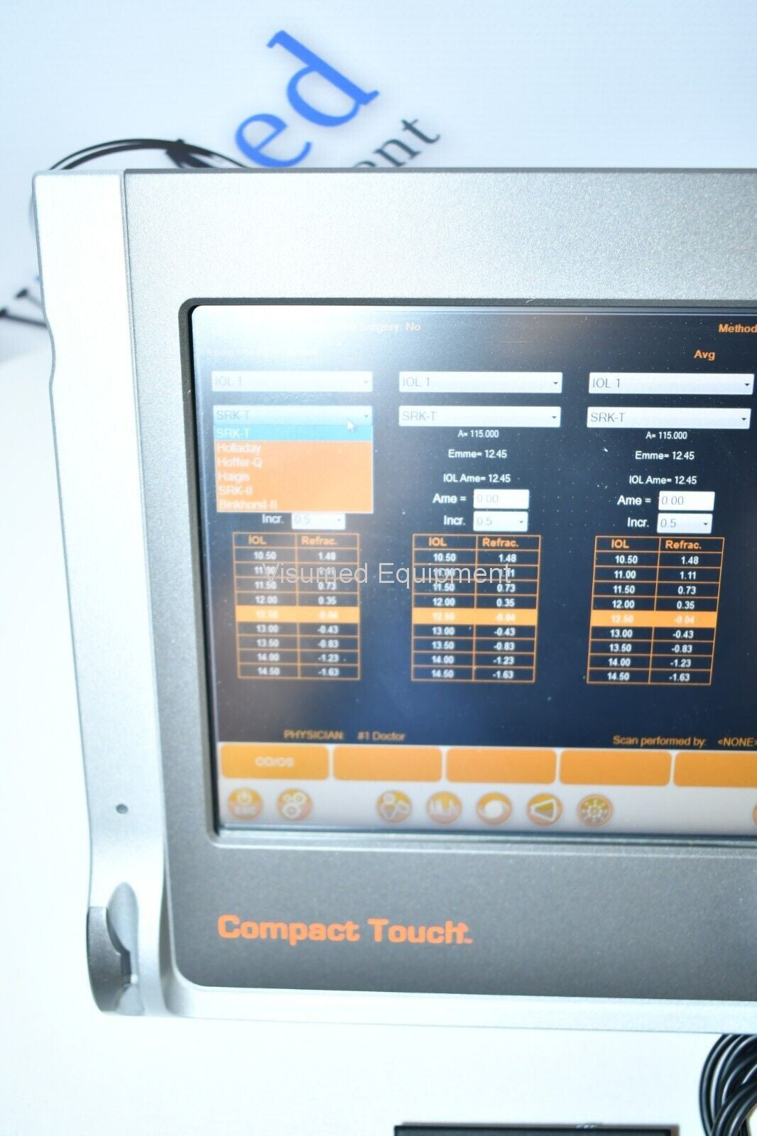 Refurbished Quantel compact touch ophthalmic A-scan ultrasound offered by Visumed Equipment