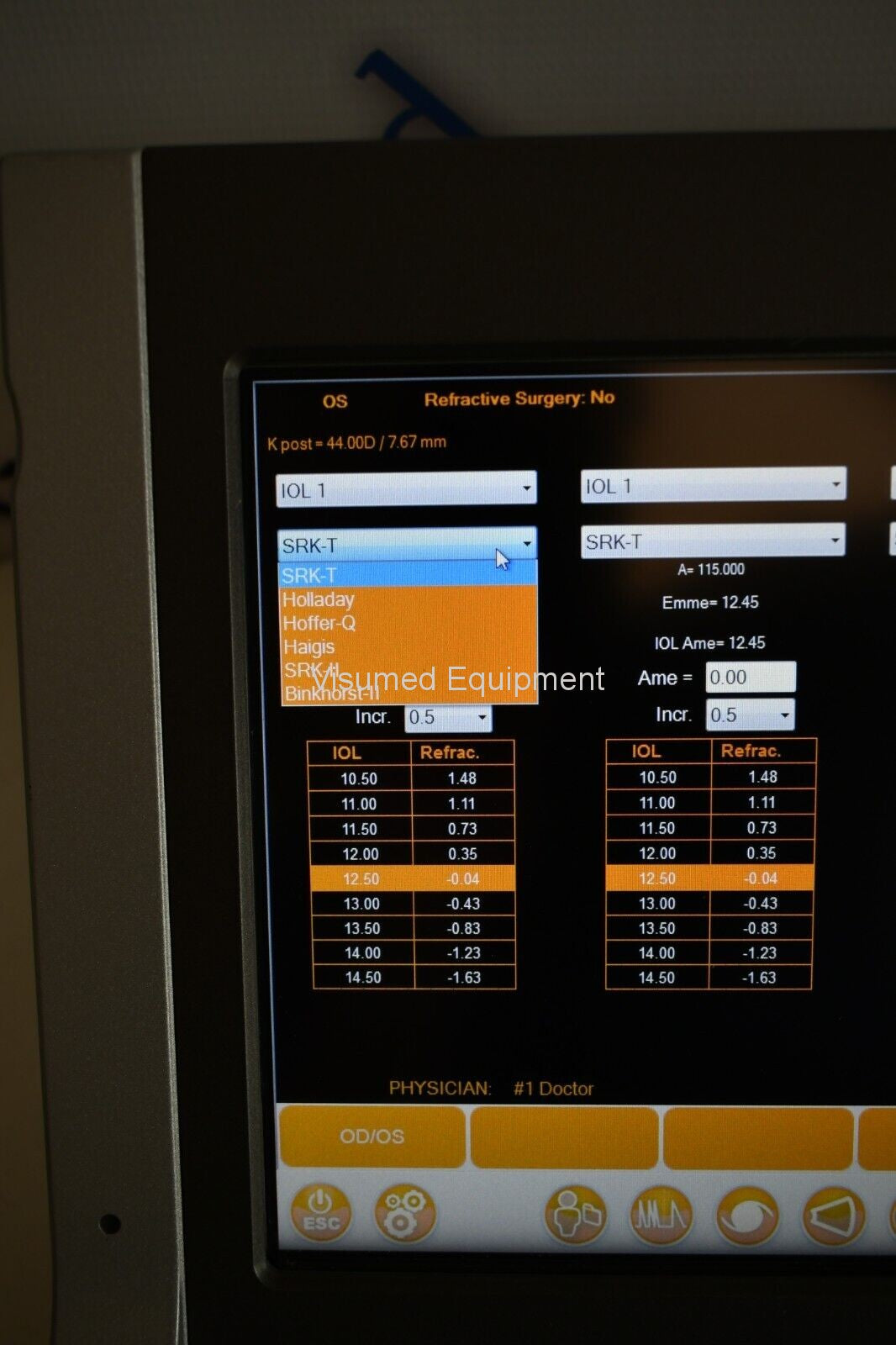 Refurbished Quantel compact touch ophthalmic A-scan ultrasound offered by Visumed Equipment