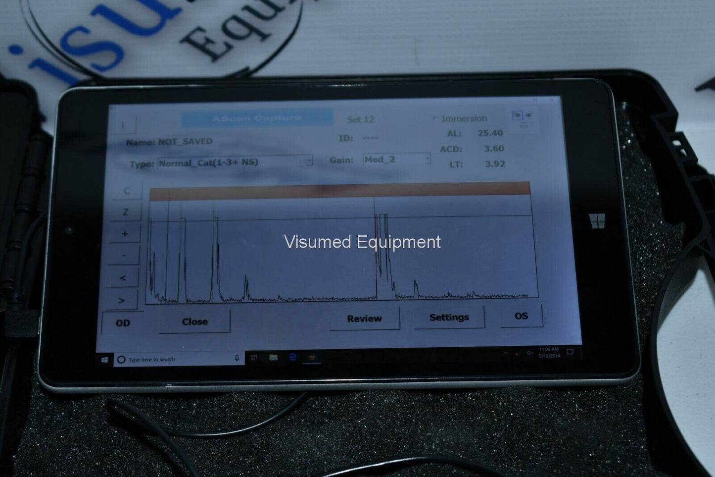 Refurbished MicroMedical Device MMD portable Ascan utrasonic biometer offered by Visumed Equipment