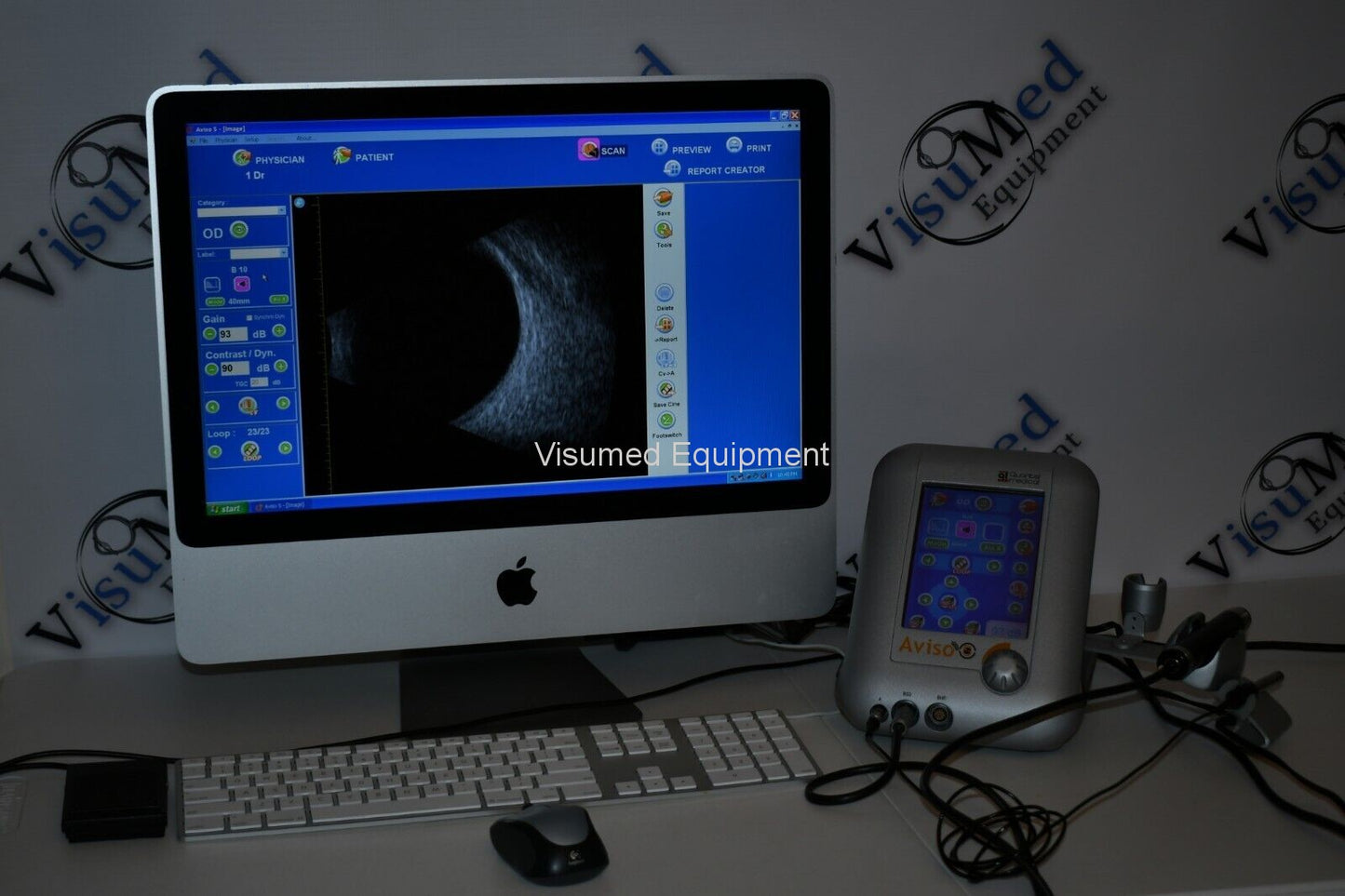 Refurbished Quantel Aviso S Diagnostic Ascan and Bscan Ophthalmic ultrasound offered by Visumed Equipment