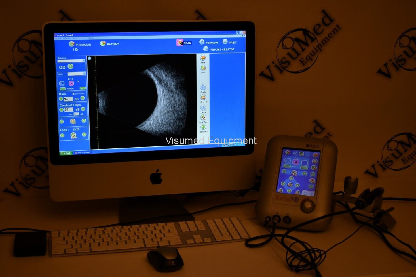 Refurbished Quantel Aviso S Diagnostic Ascan and Bscan Ophthalmic ultrasound offered by Visumed Equipment