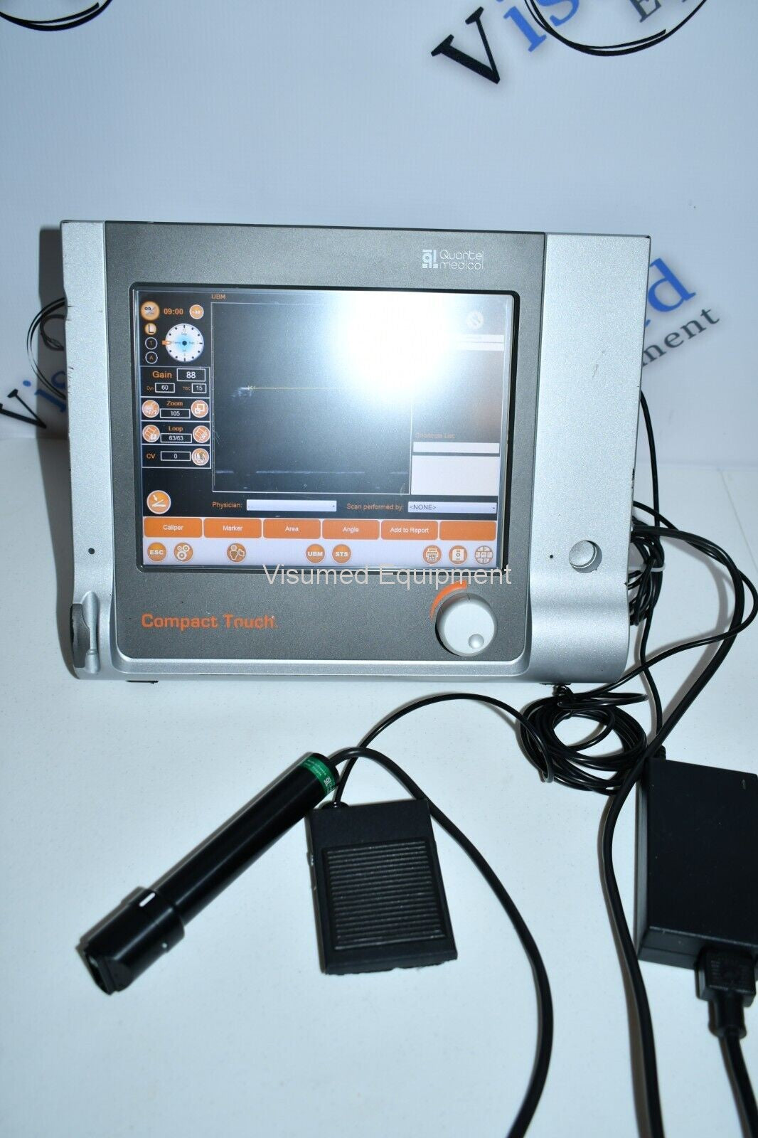 Refurbished Quantel compact touch STS UBM Ophthalmic ultrasound offered by Visumed Equipment