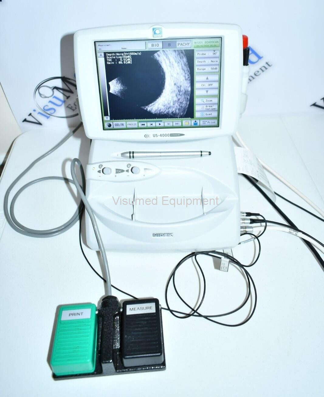 Refurbished Nidek Echoscan US-4000 A scan Bscan Pachymeter ophthalmic ultrasound offered by Visumed Equipment