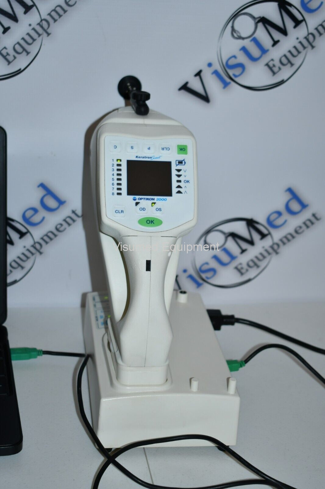 Refurbished Optikon Keratron scout 2000 USB portable Topographer with new battery offered by Visumed Equipment