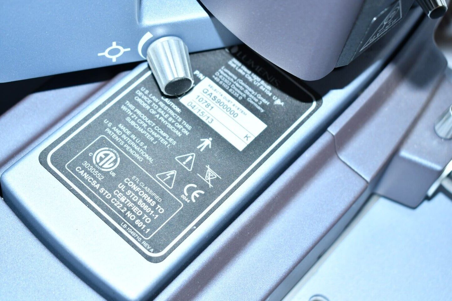 Refurbished Lumenis Selecta Duet G2 YAG/SLT Ophthalmic Laser offered by Visumed Equipment