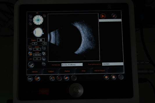 Quantel compact touch 2 touch scan A scan B scan ophthalmic ultrasound