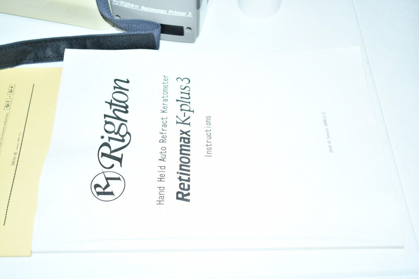 Refurbished Righton Retinomax 3 plus K Handheld Autorefractor keratometer in original box offered by Visumed Equipment