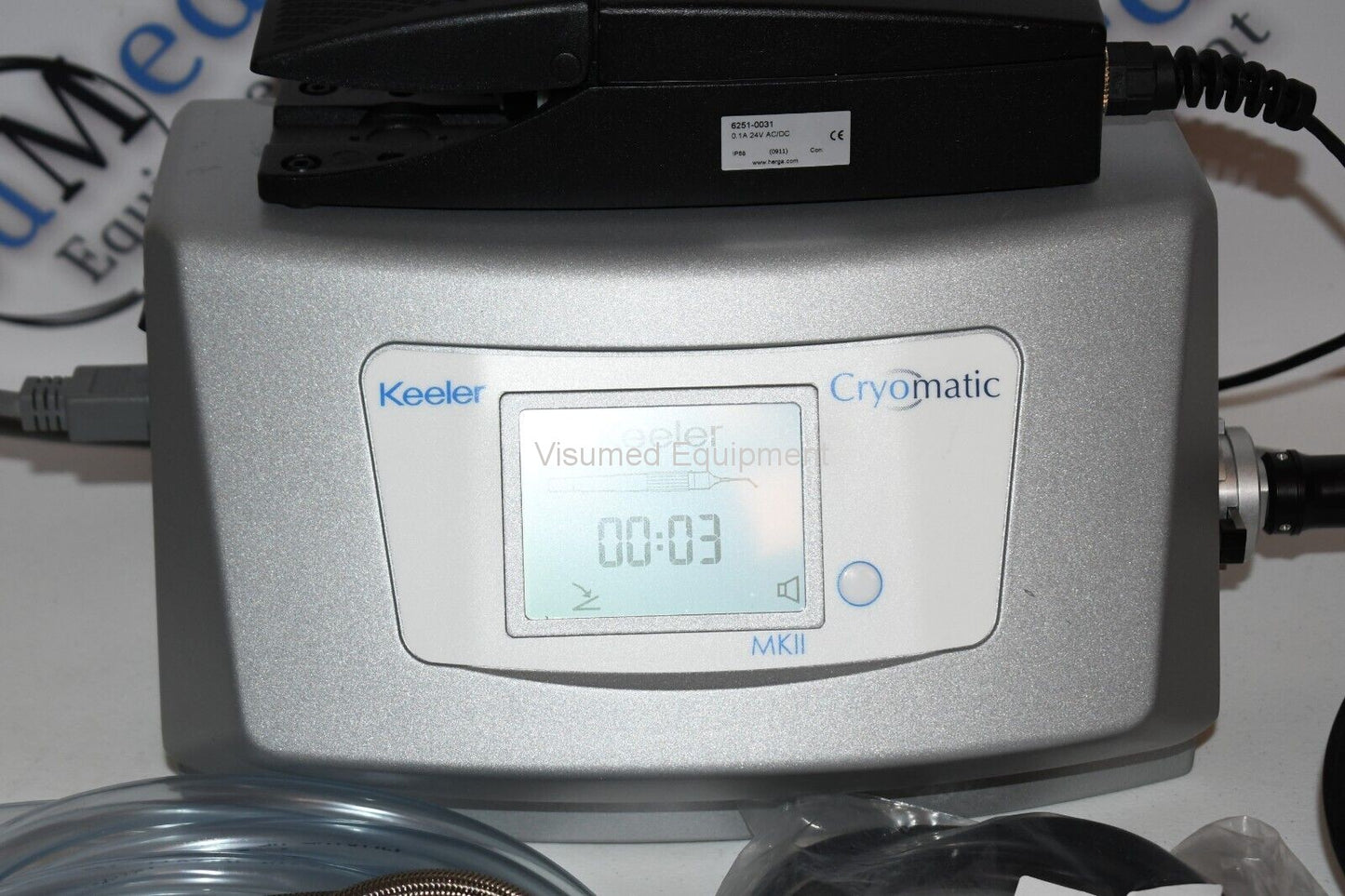 Refurbished Keeler Cryomatic MK II 2 Cryo complete with 2 retinal probes offered by Visumed Equipment