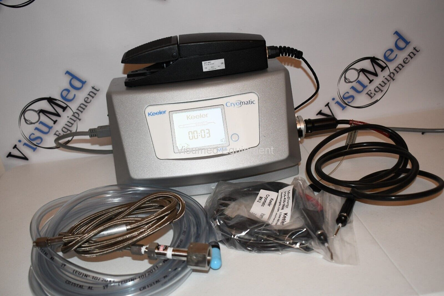 Refurbished Keeler Cryomatic MK II 2 Cryo complete with 2 retinal probes offered by Visumed Equipment