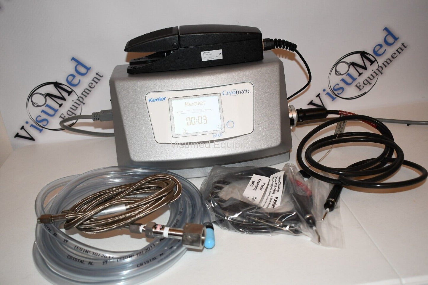 Refurbished Keeler Cryomatic MK II 2 Cryo complete with 2 retinal probes offered by Visumed Equipment