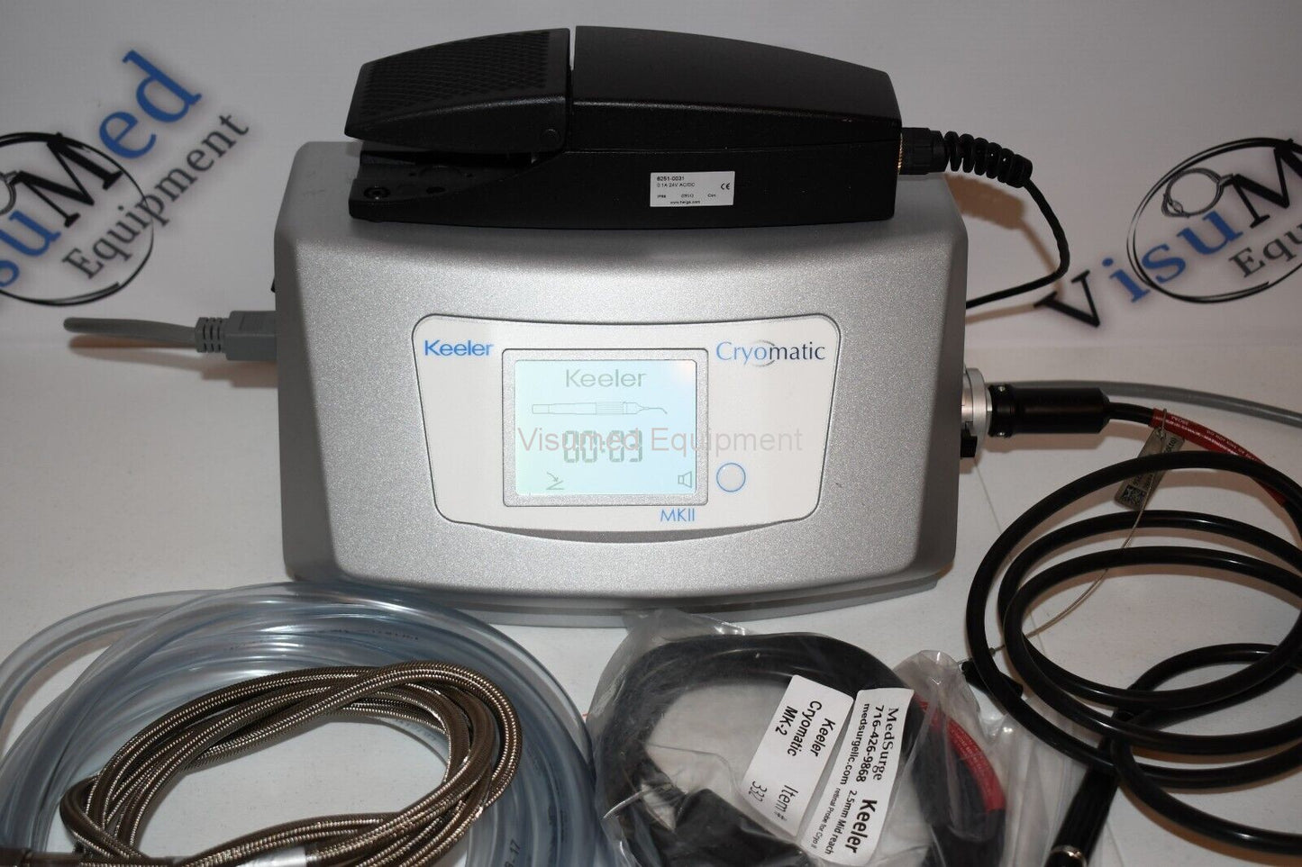 Refurbished Keeler Cryomatic MK II 2 Cryo complete with 2 retinal probes offered by Visumed Equipment