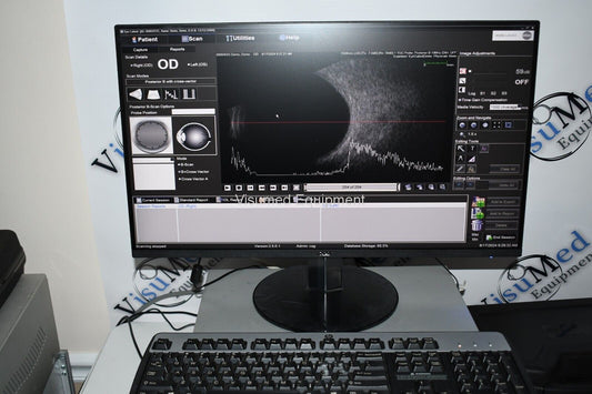 Refurbished Ellex Eyecubed V4 Ophthalmic Ultrasound System With B-scan probe offered by Visumed Equipment