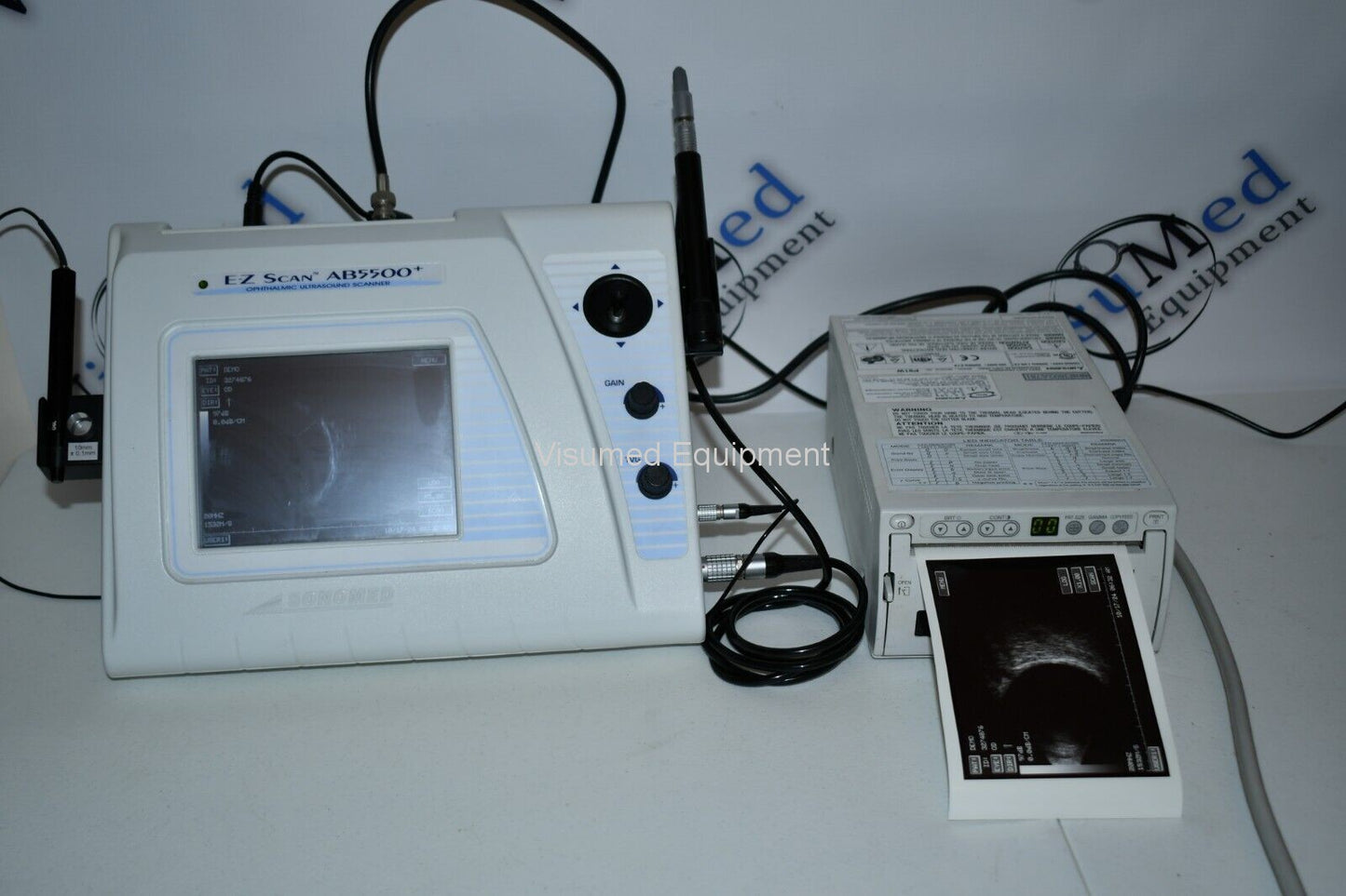 Refurbished Sonomed AB 5500-EZ A-scan B-scan with Printer offered by Visumed Equipment