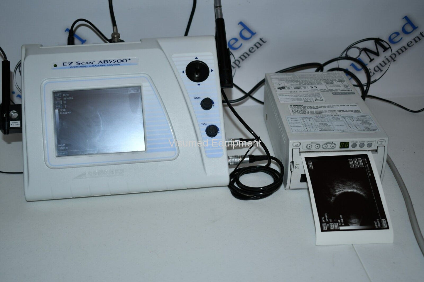 Refurbished Sonomed AB 5500-EZ A-scan B-scan with Printer offered by Visumed Equipment