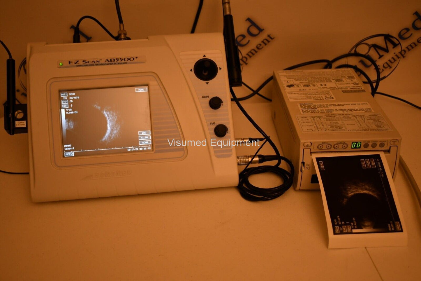 Refurbished Sonomed AB 5500-EZ A-scan B-scan with Printer offered by Visumed Equipment