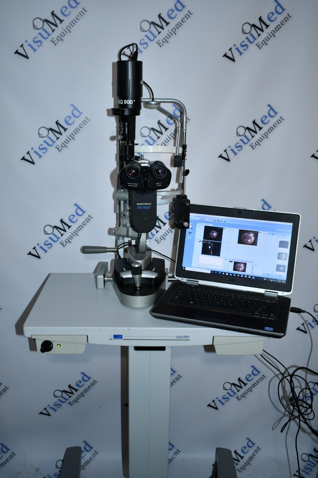 Refurbished Haag Streit BQ 900 Slit Lamp w/ IM 900 Imaging System, manual Table offered by Visumed Equipment