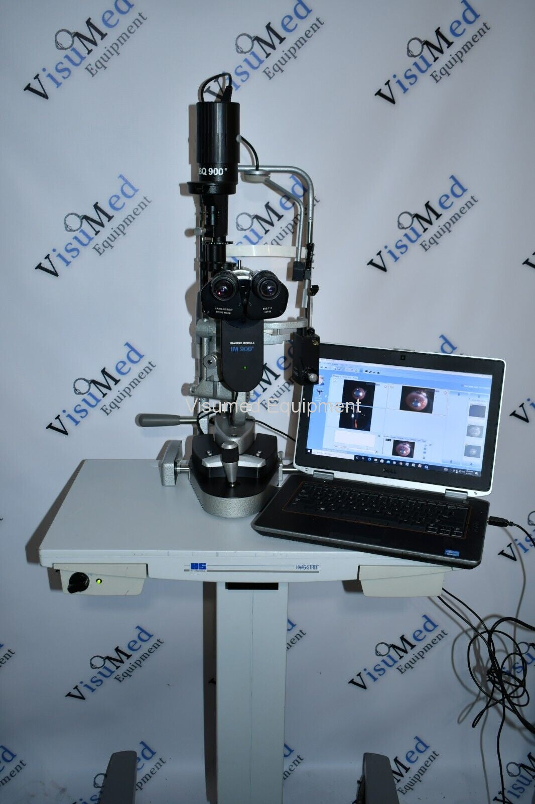 Refurbished Haag Streit BQ 900 Slit Lamp w/ IM 900 Imaging System, manual Table offered by Visumed Equipment