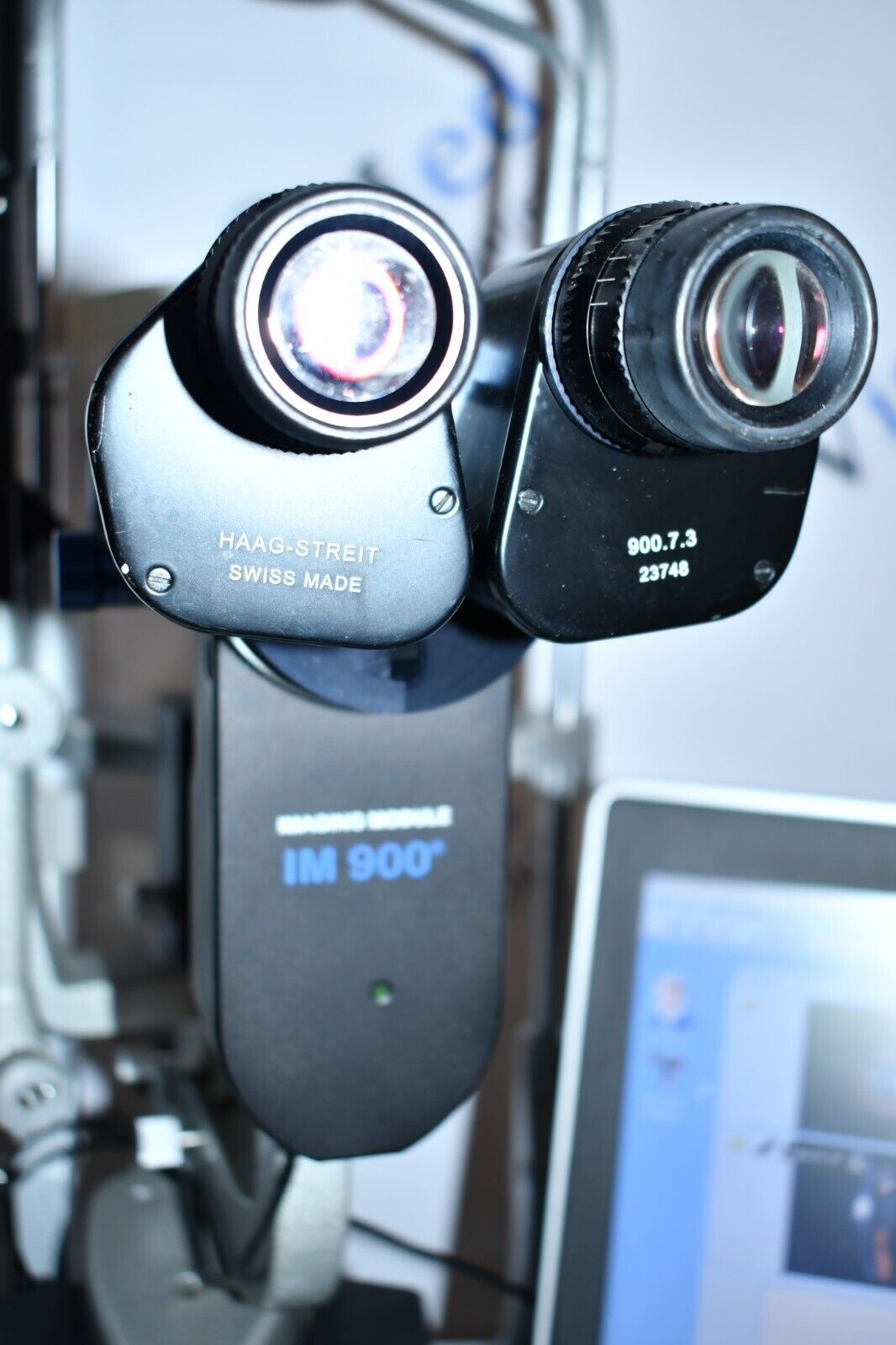Refurbished Haag Streit BQ 900 Slit Lamp w/ IM 900 Imaging System, manual Table offered by Visumed Equipment