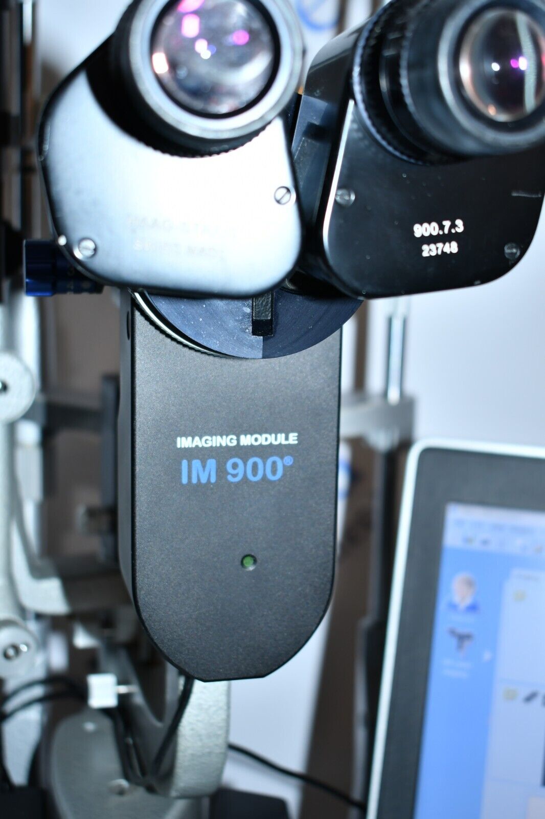 Refurbished Haag Streit BQ 900 Slit Lamp w/ IM 900 Imaging System, manual Table offered by Visumed Equipment