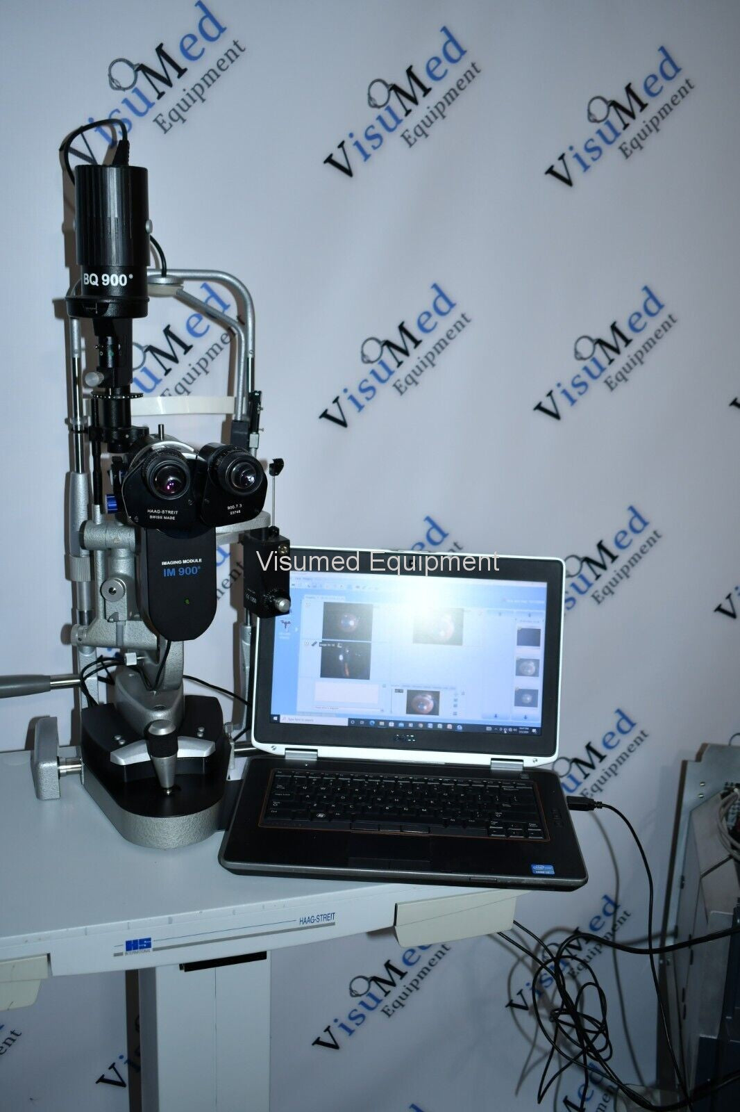 Refurbished Haag Streit BQ 900 Slit Lamp w/ IM 900 Imaging System, manual Table offered by Visumed Equipment