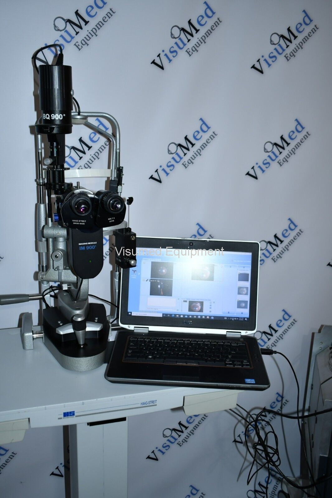 Refurbished Haag Streit BQ 900 Slit Lamp w/ IM 900 Imaging System, manual Table offered by Visumed Equipment