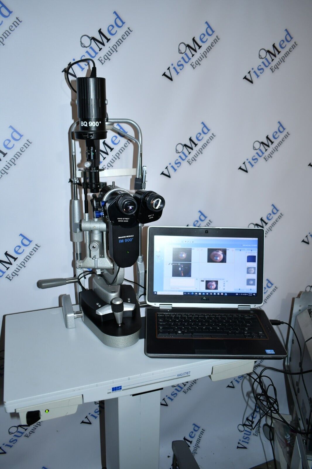 Refurbished Haag Streit BQ 900 Slit Lamp w/ IM 900 Imaging System, manual Table offered by Visumed Equipment