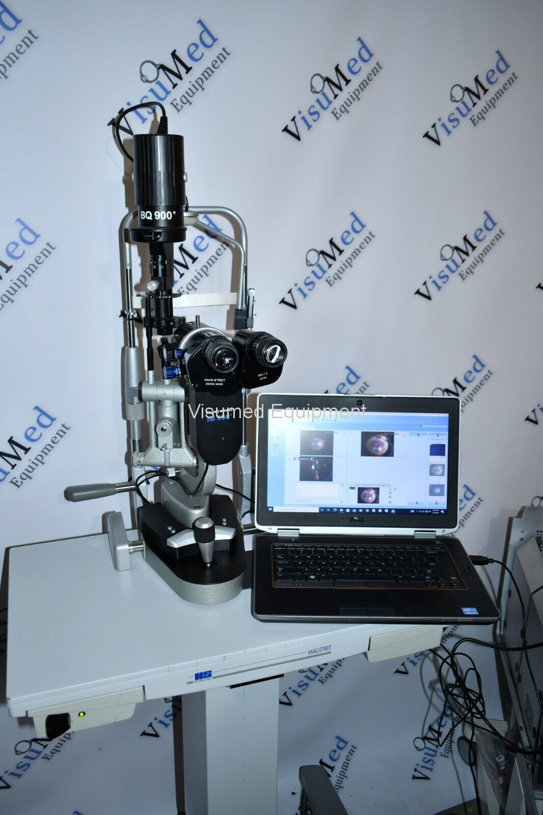 Refurbished Haag Streit BQ 900 Slit Lamp w/ IM 900 Imaging System, manual Table offered by Visumed Equipment
