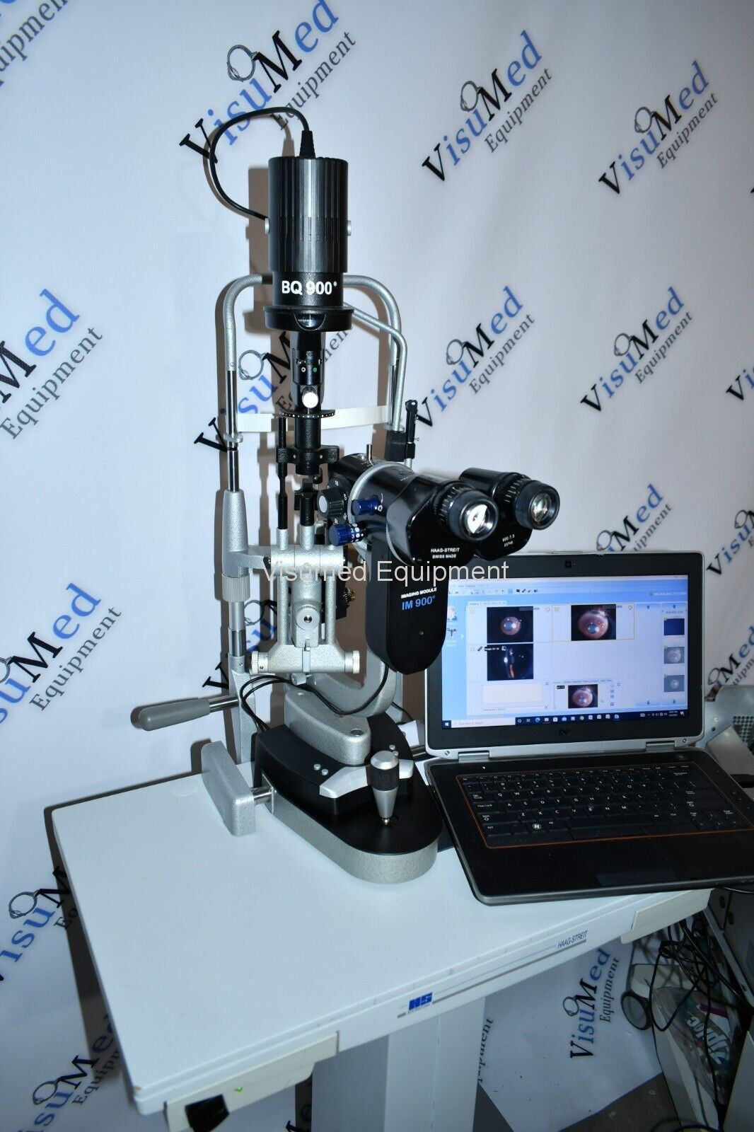 Refurbished Haag Streit BQ 900 Slit Lamp w/ IM 900 Imaging System, manual Table offered by Visumed Equipment